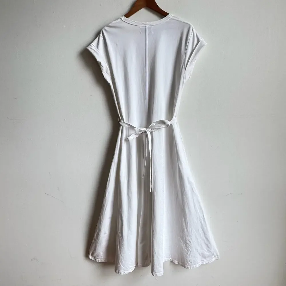 LA LIGNE Andie Midi Dress in White - Picture 3 of 8